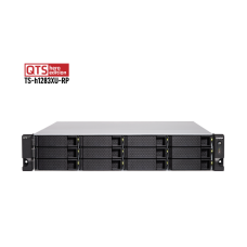 Storage 12 bay Qnap TS-h1283XU-RP - Xeon - QTS Hero ZFS - até 192 TB