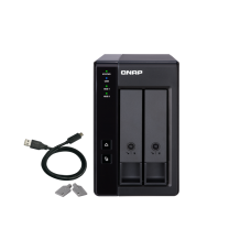 TR-002 Qnap |Storage DAS USB 3.1| com 2 baias | até 32 TB 